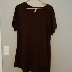EUC LLR Brown classic tee